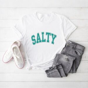 Salty Graphic Tee - White Unisex T-Shirt
